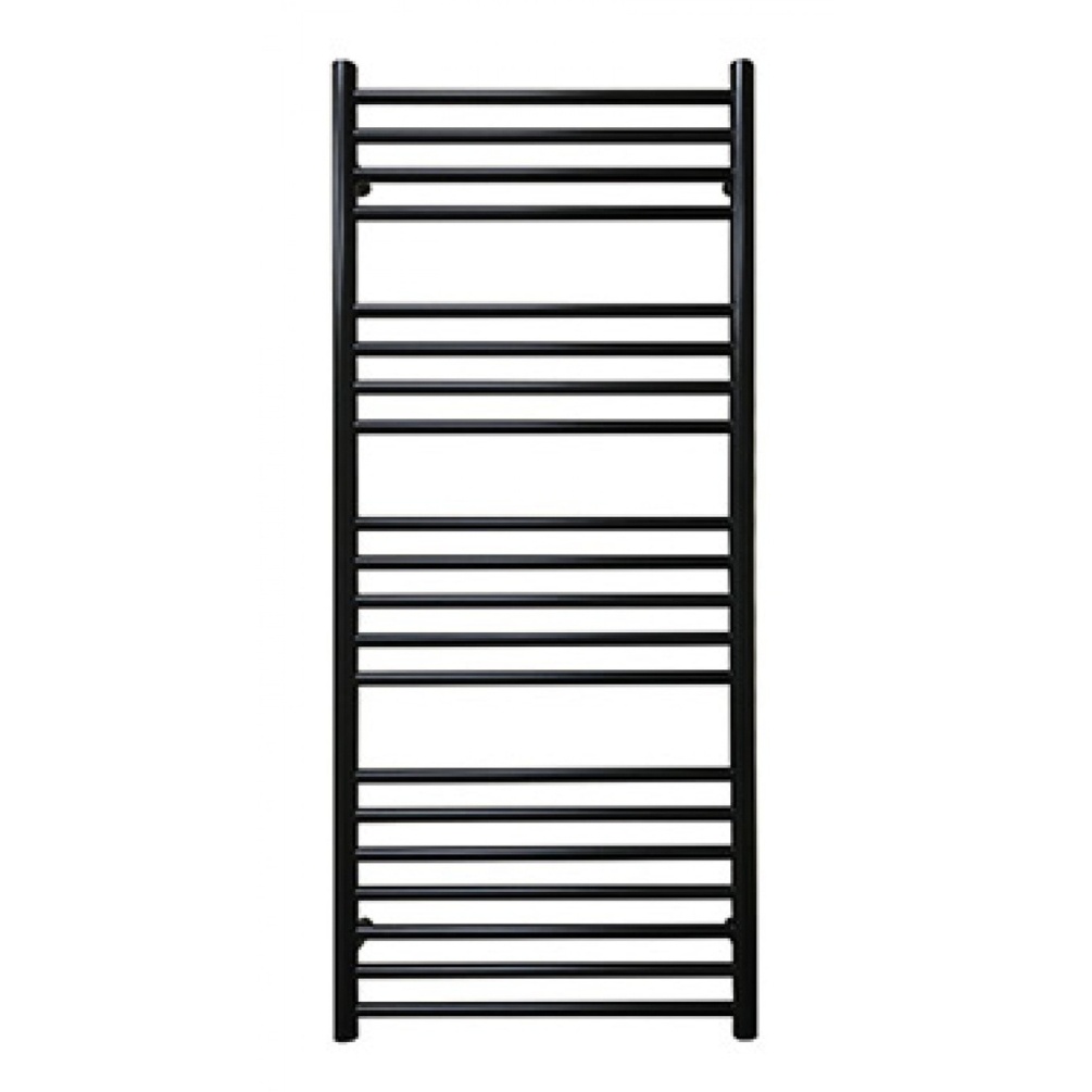 Cut out image of the The Sussex Range by JIS Ashdown 1250mm x 620mm Black Electric Towel Rail